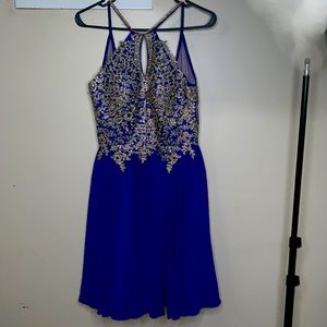 Royal blue prom dress